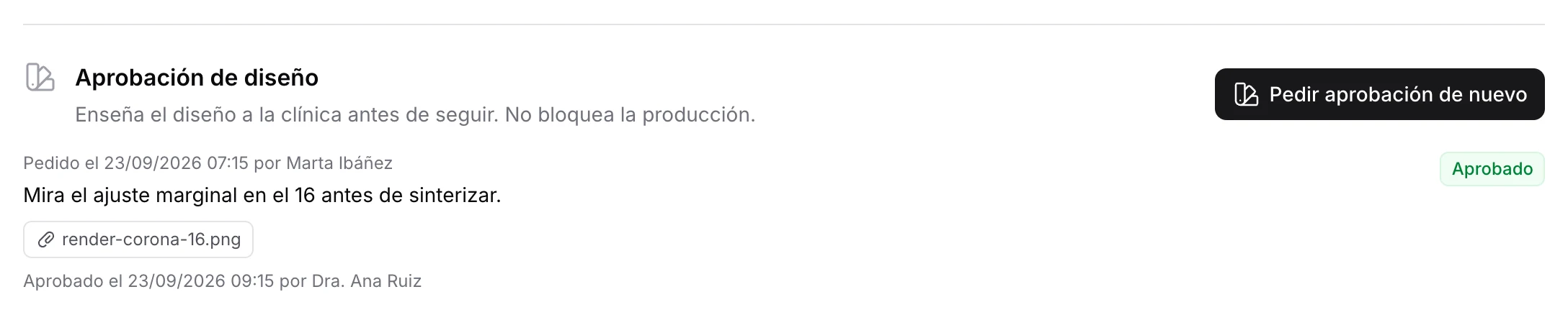 Portal · Aprobación de diseño